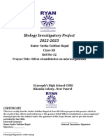 Biology Investigatory Project 2022-2023