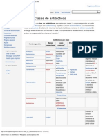 Anexo - Clases de Antibióticos - Wikipedia, La Enciclopedia Libre