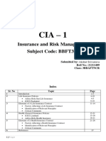 Akshat Insurance & Risk MGMT CIA 1