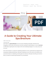 A Guide To Creating Your Ultimate Spa Brochre (13 Pages)