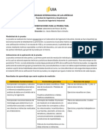 Orientaciones para La Prueba Final de Laboratorio