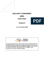 MBS Baccarat Tournament Game Rules Ver 6