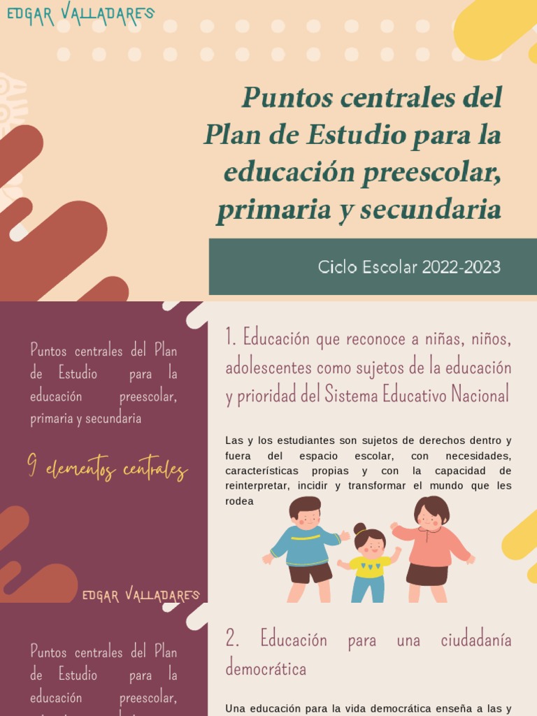 Puntos Clave del Plan de Estudios 2025 | PDF | Educación de la primera ...