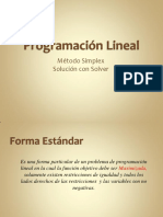 Método Simplex para la Maximización de Función Objetivo con Restricciones de Igualdad y Variables No Negativas