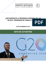 ¿Qué Esperar de La Presidencia Argentina Del g20