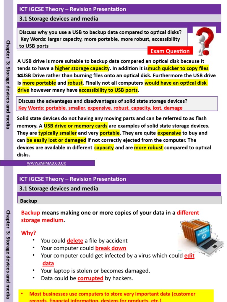 5 Storage Devices and Media PDF Backup Usb Flash Drive