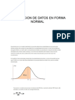 Probabilidades Con Distribucion de Datos en Forma Normal