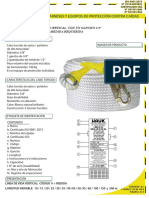 Línea de vida vertical certificada ISO 9001