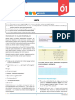 Sınıf Matematik - DİF - FÖY 1 - Ornek