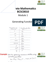 Lecture15 Generating Functions