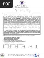 Diagnostic Assessment Tool in English Grade 11 Oral Communication Corrected