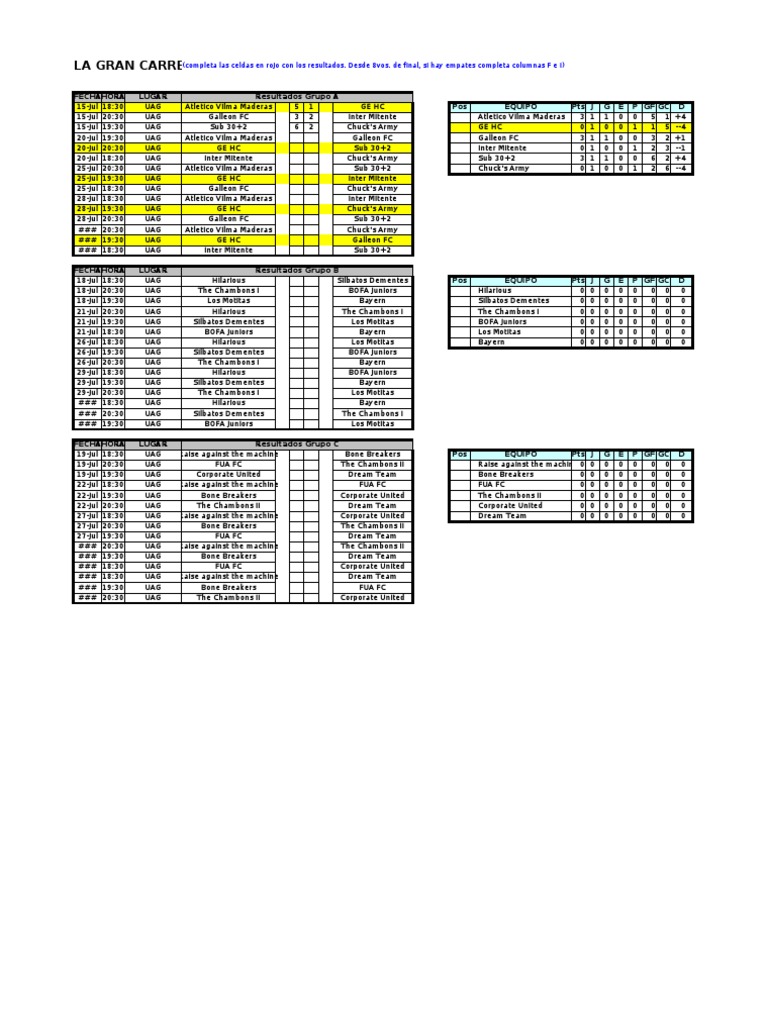 Official Fixture and Schedule | PDF