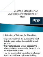 2.0 Review of Slaughter and Handling of Meat