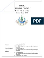BEd Research Project Manual