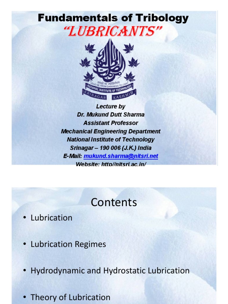 Lubricants and Types of Lubricants PDF Motor Oil Lubricant