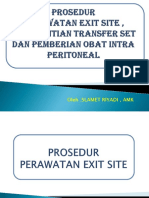 Prosedur Perawatan Exite Site & Penggantian Transfer Set