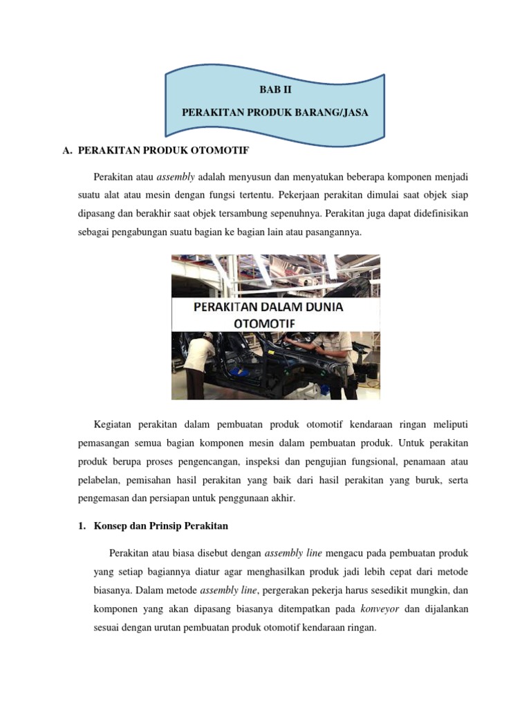 Bab 2 Perakitan Produk Barang Atau Jasa | PDF | Bisnis