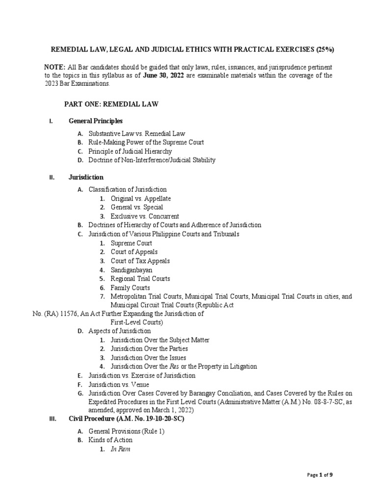 Remedial Law & Ethics (25) PDF Lawyer Evidence (Law)