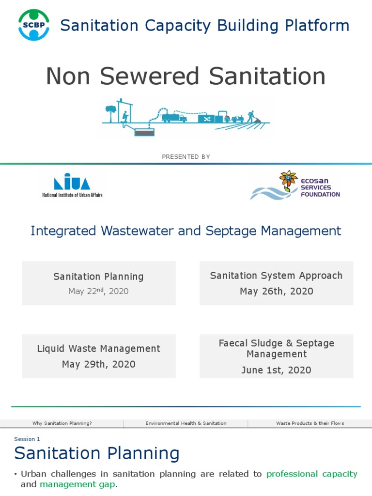 02 Sanitation System Approach 0 PDF Sanitation Sewage Treatment