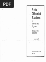 Partial Differential Equations For Scientist and Engineers by Stanley J. Farlow