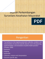 Sejarah Perkembangan Surveilans Kesehatan Mayarakat