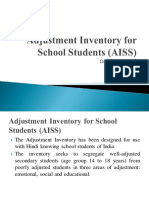 Adjustment Inventory For School Students (AISS)