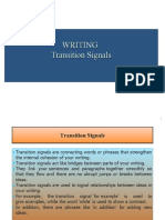 Writing - Transition Signals