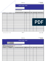 Issue Log Template