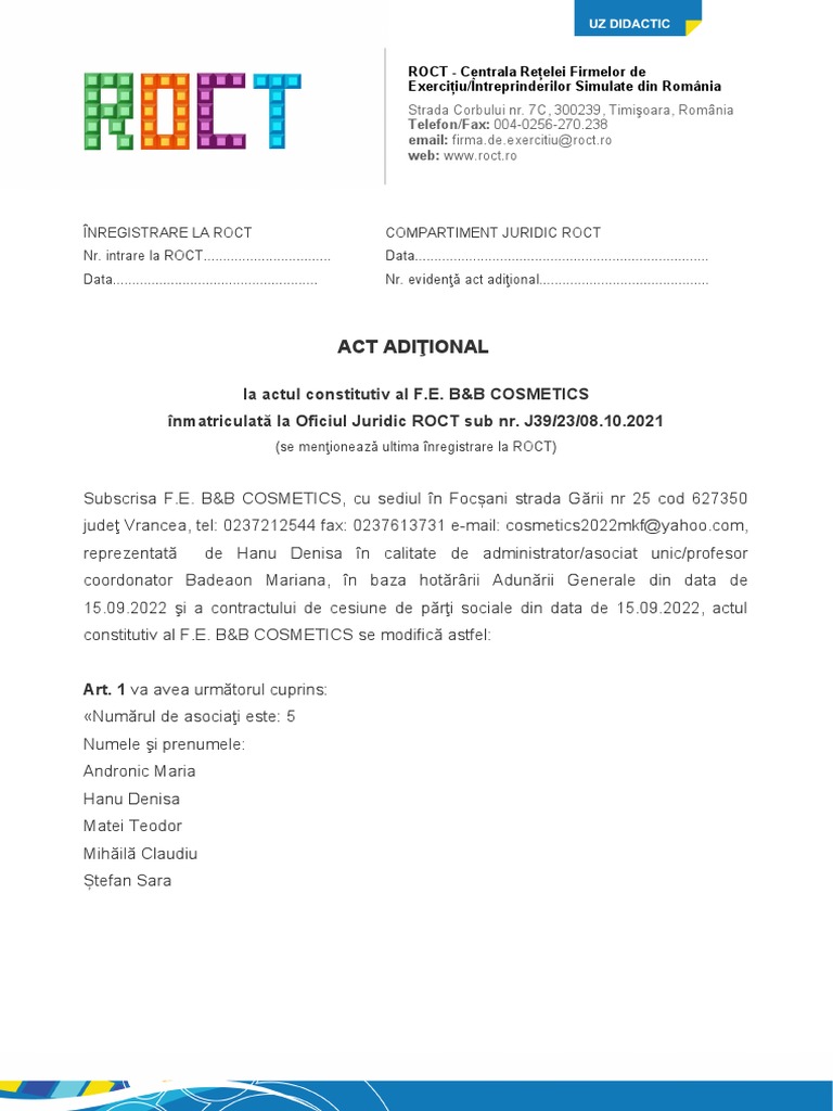 Act Aditional FE | PDF