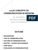 Basic Concepts of Communication in Medicine