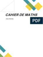 Cahier de Maths