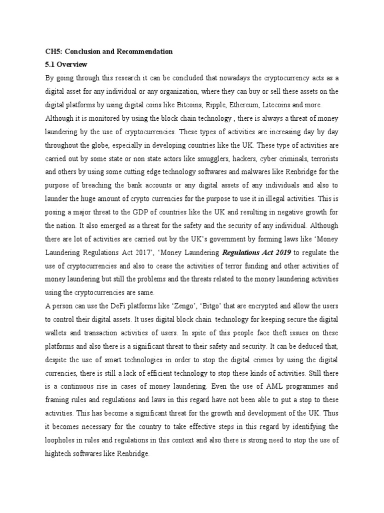 Crypto Money Laundering in the UK | PDF | Cryptocurrency | Money Laundering