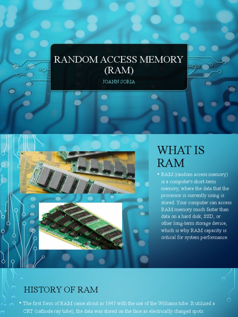 Evolution of Computer Memory: A Brief History of RAM Technologies from ...