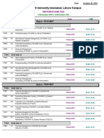 Updated Date Sheet For Midterm Examinations Fall 2022 (28!10!22)