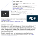 A Unified Approach For Numerical Calculation of Space-Dependent Kinetic Equation