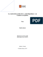 La Construction Sociale de La Cyberdépendance Au Canada Et Au ...