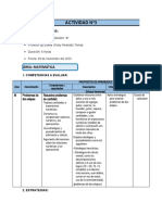 Actividad N°3: Área: Matemática