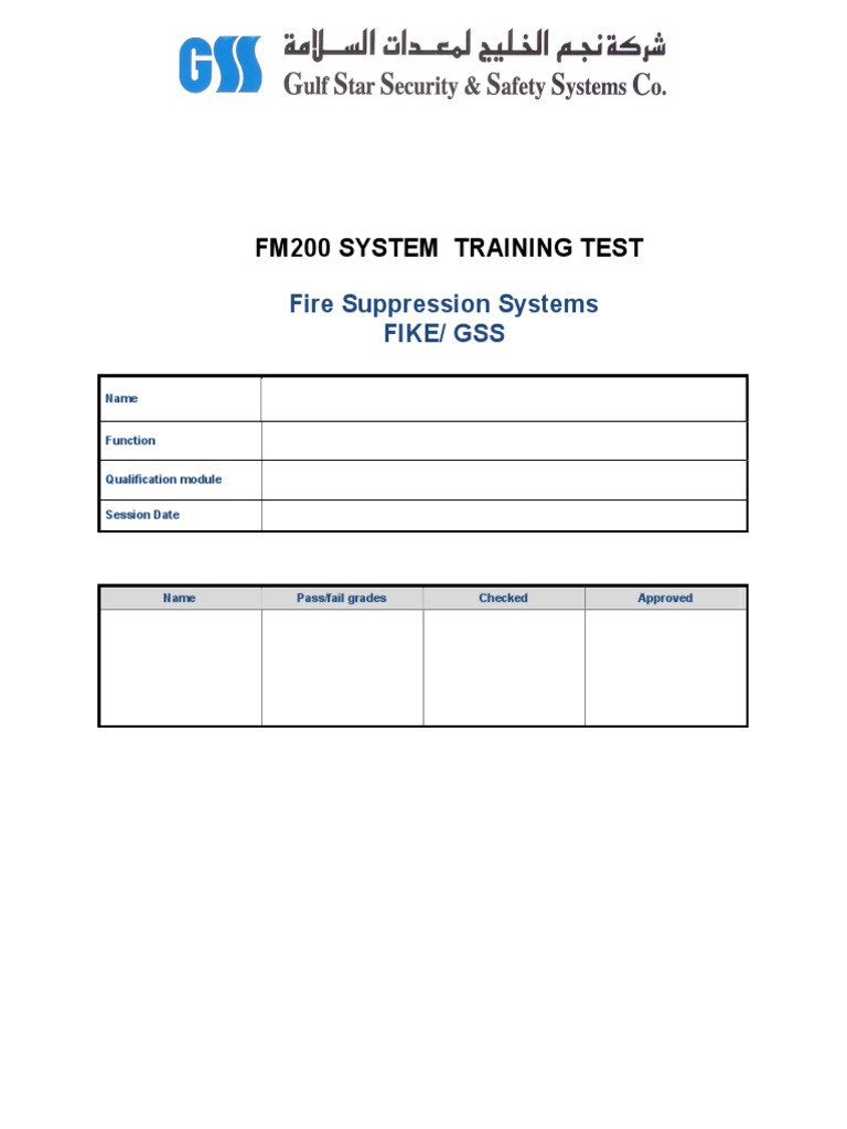 FM200 System Training Test Guide | PDF | Vacuum Tube | Resistor
