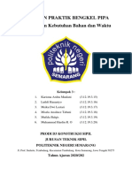 Kelompok 3 - KS2D - Kebutuhan Bahan Dan Waktu Instalasi Pipa