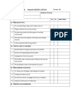 Checklist For 5S Audit