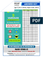 NSEJS (IJSO Stage-1) - 18.11.2018 - Paper Code: JS513: Ques. Ans. Ques. Ans