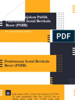 Analisis Kebijakan Publik Pembatasan Sosial Berskala Besar (PSBB)