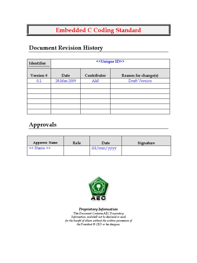 embedded-c-coding-standard-vd0-1r280309-pdf-scope-computer-science