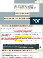 Infos Module Histologie-Embryologie 2022-23