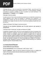 ER Chap 1.   Généralité sur l’énergie Définition mesure puissance et énergie