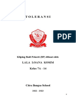 Toleransi: Lala Loana Kosim Kelas 7A - 14