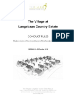 The Village at Langebaan Country Estate Conduct Rules