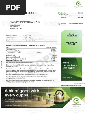 Utility Bill