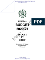 Budget in Brief 2020 21 English