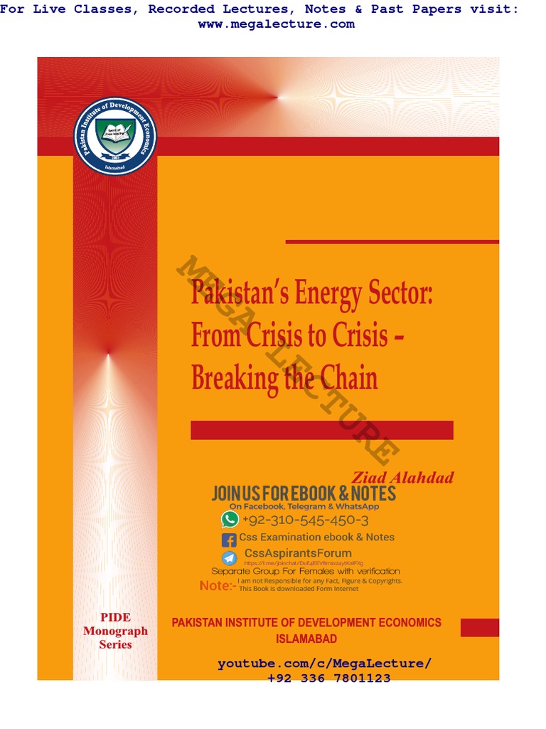 Pakistan Energy Sector From Crisis To Crisis Breaking The Chain Pdf